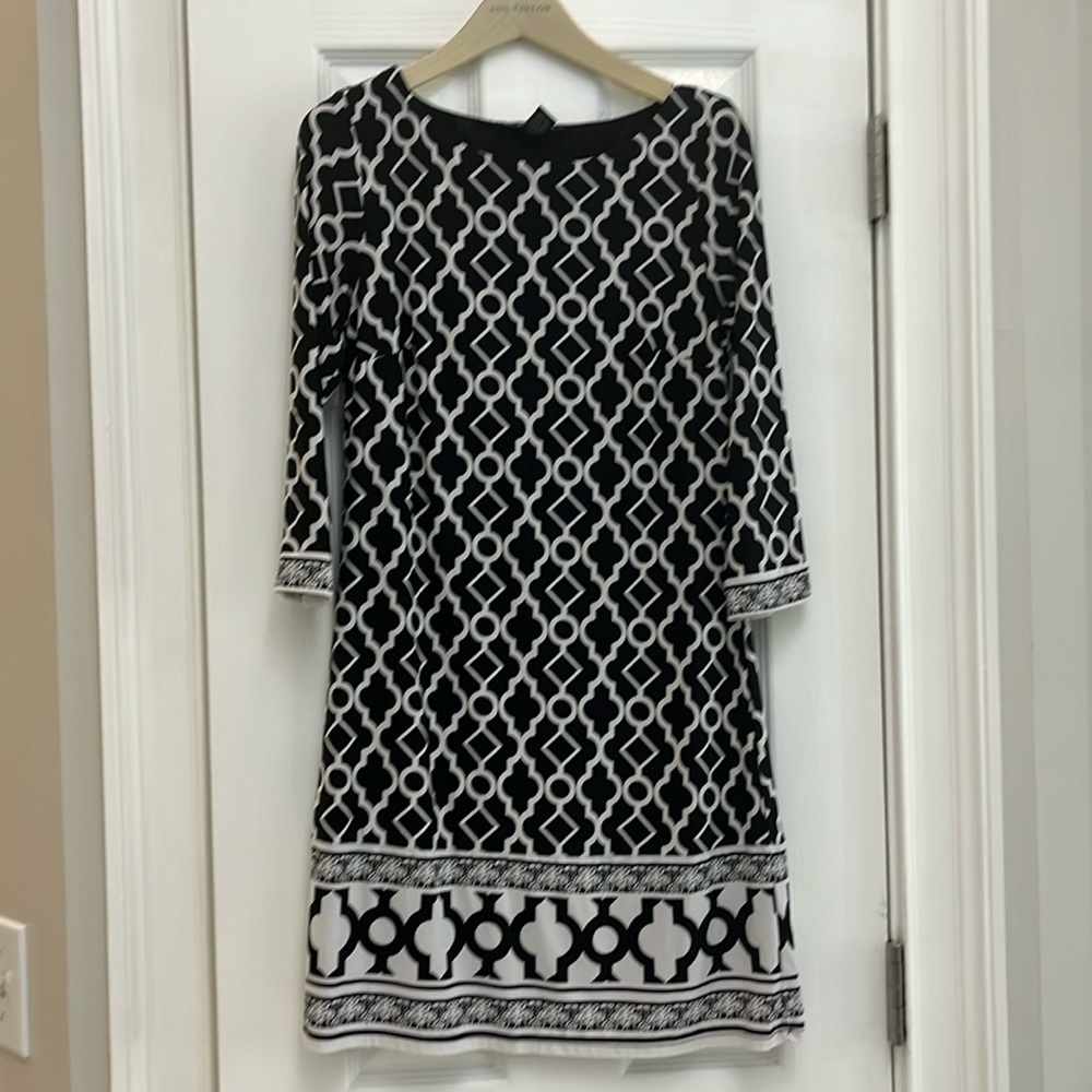 INC International Concept Morrocan Window Shift Dress Womens